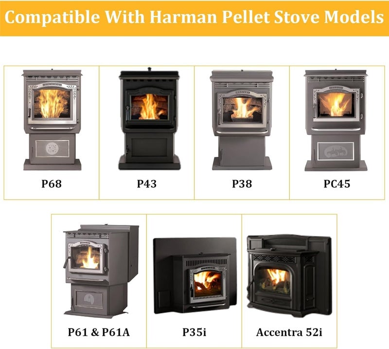 Adviace 3-20-60906 Auger Feed Motor for Harman Pellet Stove P61A, P68, Accentra, P43, P61, P38, P35i,PC45, PF100 Pellet Stove Insert, 4RPM Auger Motor for Harman Pellet Stove Parts - Image 2